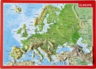 Evropa, reliéní pohlednice