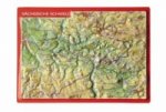 Sächsische Schweiz, Reliefpostkarte. Saxon Switzerland