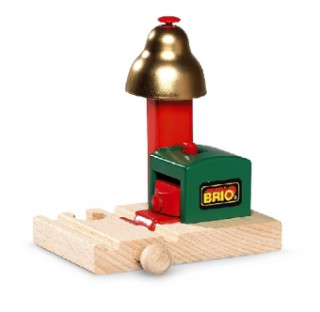 BRIO World 33754 Magnetisches Glockensignal - Eisenbahnzubehör für die BRIO Holzeisenbahn - Kleinkinderspielzeug empfohlen für Kinder ab 3 Jahren