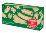 BRIO World 33772 Großes Schienensortiment 50 Teile - Schienen Set für die BRIO Eisenbahn - Kleinkindspielzeug empfohlen für Kinder ab 3 Jahren