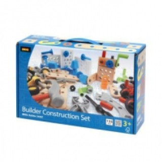 BRIO Builder 34587 Box 136 tlg. - Das kreative Konstruktionsspielzeug aus Schweden - Der ideale Einstieg in die Welt des Bauens und Bastelns - Für Kin