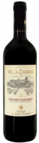 Wein-Lese-Zeit, Negroamaro Rosso Salento IGP / Villa Carrisi (rot), m.  Beilage