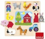 Goula Silhouetten Bauernhof (Kinderpuzzle)