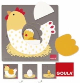 Goula 3 Stufen Huhn (Kinderpuzzle)