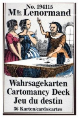 Mademoiselle Lenormand Wahrsagekarten, Orakelkarten. Cartomancy Deck, Jeu du destin