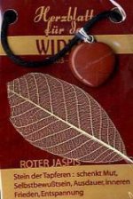 Jaspis Rot Herzblatt, Glücksstein