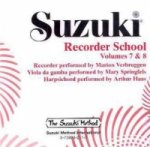 Suzuki Recorder School, Soprano and Alto Recorder, 1 Audio-CD. Vol.7-8