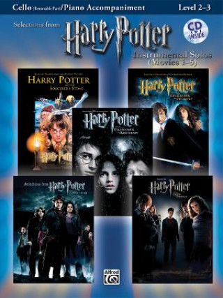 Selections from Harry Potter Movies 1-5, w. Audio-CD, for Cello and Piano Accompaniment (John Williams)(Miękka)