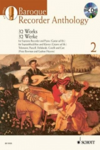 Baroque Recorder Anthology, für Sopranblockflöte und Klavier (Gitarre ad lib.), mit mp3-CD