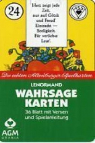 Lenormand Wahrsagekarten mit Versen