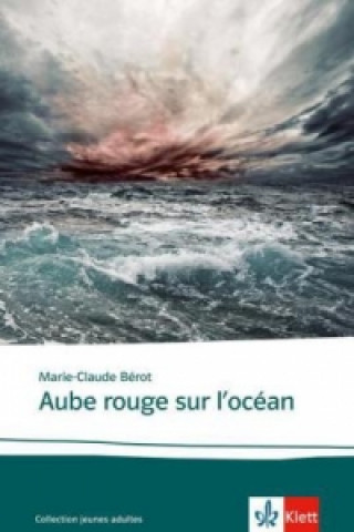 Aube rouge sur l' océan