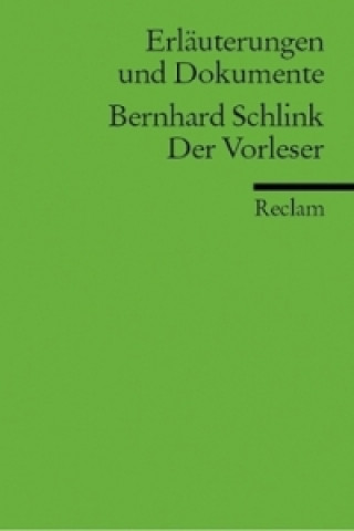 Bernhard Schlink 'Der Vorleser'