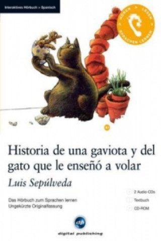 Historia de una gaviota y del gato que le enseno a volar, 2 Audio-CDs + 1 CD-ROM + Textbuch