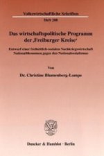 Das wirtschaftspolitische Programm der »Freiburger Kreise«.