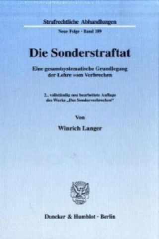 Die Sonderstraftat.