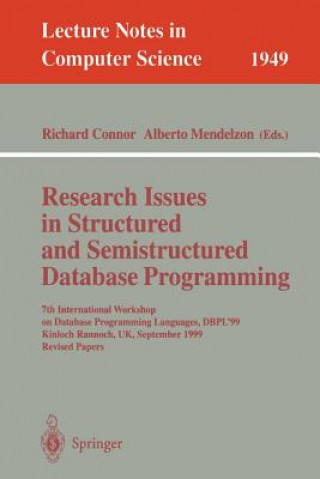 Research Issues in Structured and Semistructured Database Programming