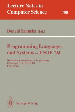 Programming Languages and Systems - ESOP '94