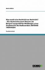 Was Macht Eine Nachricht Zur Nachricht? - Die Nachrichtenwert-Theorie Am Beispiel Ausgew hlter Meldungen Einer Sendewoche Des Radiosenders Antenne Th