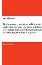 homo oeconomicus in Bezug auf verkehrspolitische Engpasse am Beispiel der 'Billig-Fluge' unter Berucksichtigung der Theorie Joseph Schumpeters