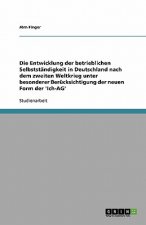 Die Entwicklung der betrieblichen Selbstständigkeit in Deutschland nach dem zweiten Weltkrieg unter besonderer Berücksichtigung der neuen Form der 'Ic