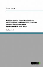 Antisemitismus im Deutschland der Nachkriegszeit - antisemitische Skandale und ihre Rezeption in der Bundesrepublik nach 1945