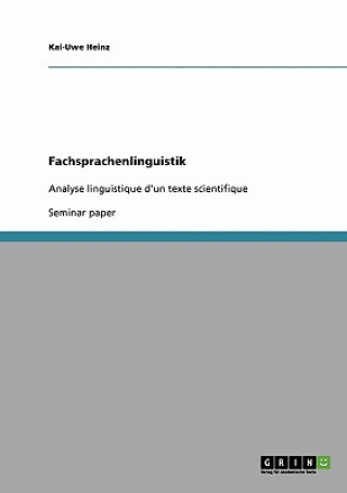 Fachsprachenlinguistik
