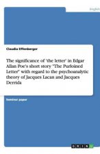 Significance of 'the Letter' in Edgar Allan Poe's Short Story the Purloined Letter with Regard to the Psychoanalytic Theory of Jacques Lacan and Jacqu