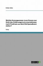 Welche Konsequenzen muss Downs aus Sicht des Erklarungsinstrumentalismus nach Friedman aus dem Wahlparadoxon ziehen?