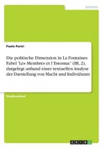 politische Dimension in La Fontaines Fabel 'Les Membres et l'Estomac' (III, 2), dargelegt anhand einer textuellen Analyse der Darstellung von Macht un
