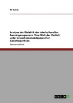 Analyse der Didaktik des interkulturellen Trainingprogramms 'Eine Welt der Vielfalt' unter erwachsenenpadagogischen Gesichtspunkten