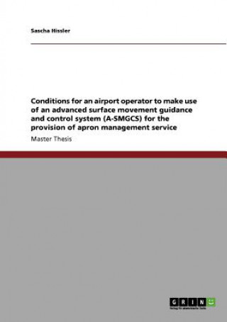 Conditions for an airport operator to make use of an advanced surface movement guidance and control system (A-SMGCS) for the provision of apron manage