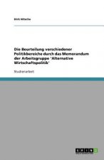 Beurteilung verschiedener Politikbereiche durch das Memorandum der Arbeitsgruppe 'Alternative Wirtschaftspolitik'