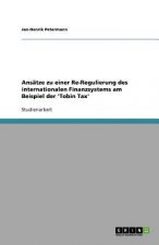 Ansatze zu einer Re-Regulierung des internationalen Finanzsystems am Beispiel der 'Tobin Tax'