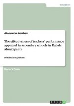 effectiveness of teachers' performance appraisal in secondary schools in Kabale Municipality