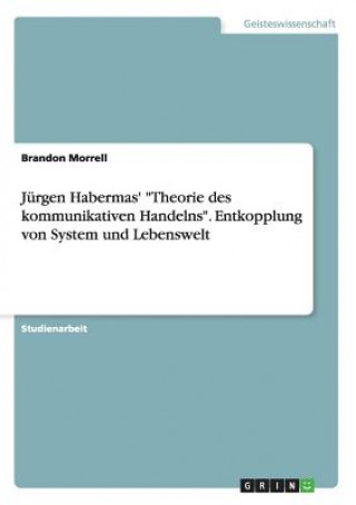 Jurgen Habermas' Theorie des kommunikativen Handelns. Entkopplung von System und Lebenswelt