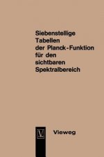 Seven-Figure Tables of the Planck Function for the Visible Spectrum / Siebenstellige Tabellen Der Planck-Funktion Fur Den Sichtbaren Spektralbereich