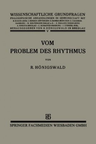 Vom Problem Des Rhythmus