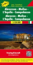 Abrozzo - Molise - L'Aquila  - Campobasso Road Map 1:150 000