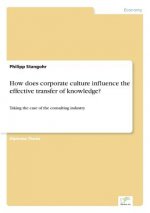 How does corporate culture influence the effective transfer of knowledge?