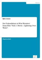 Todesdiskurs in Wim Wenders' Essay-Film Nicks Movie - Lightning Over Water