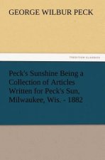 Peck's Sunshine Being a Collection of Articles Written for Peck's Sun, Milwaukee, Wis. - 1882