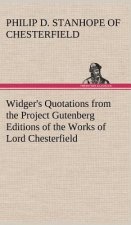 Widger's Quotations from the Project Gutenberg Editions of the Works of Lord Chesterfield