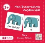 Mein Zweisprachiges Aufdeckspiel, Tiere, Türkisch