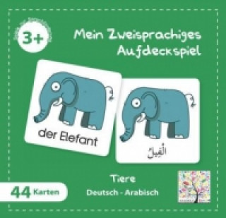 Mein Zweisprachiges Aufdeckspiel, Tiere, Arabisch