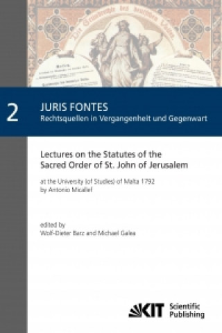 Lectures on the Statutes of the Sacred Order of St. John of Jerusalem