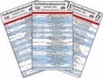Notfallmedikamente Karten-Set - Medizinische Taschen-Karte