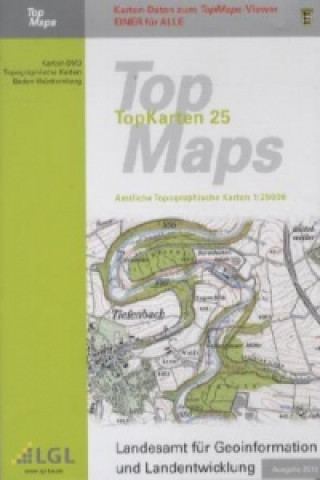 TopMaps Baden-Württemberg 1 : 25.000 2012,  DVD-ROM