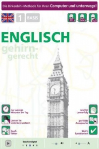 Englisch gehirn-gerecht, 1 Basis, 1 CD-ROM