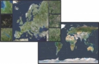 Stiefel Die Erde. Stiefel Satellitenbild Europa, DUO-Schreibunterlage. Stiefel Satellitenbild Europa, DUO-Schreibunterlage