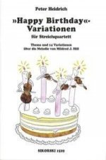 Happy Birthday - Variationen, für Streichquartett, Partitur und Stimmen